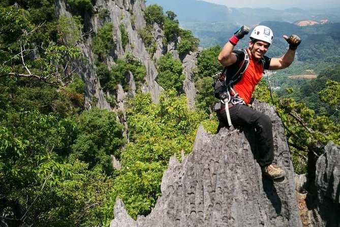 Climb and Abseiling Hidden Pinnacles of Takun - Abseiling back down