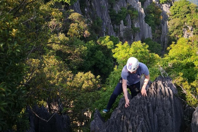 Climb and Abseiling Hidden Pinnacles of Takun - A 30-minute jungle approach to the rocks