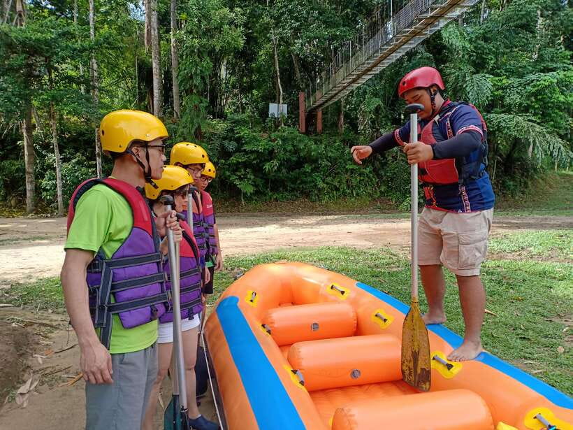 From Kota Kinabalu : Kiulu White Water Rafting Tour + meal - The Kiulu River briefing comes first