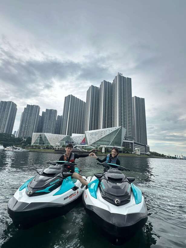 Johor Bahru : Seadoo JetSki 30mins Self Ride Tour(Single) - The 30-minute ride toward Woodlands Checkpoint