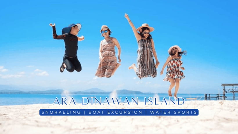 Kota Kinabalu : Snorkeling at Ara Dinawan Private Island - Ara Dinawan Island at a glance