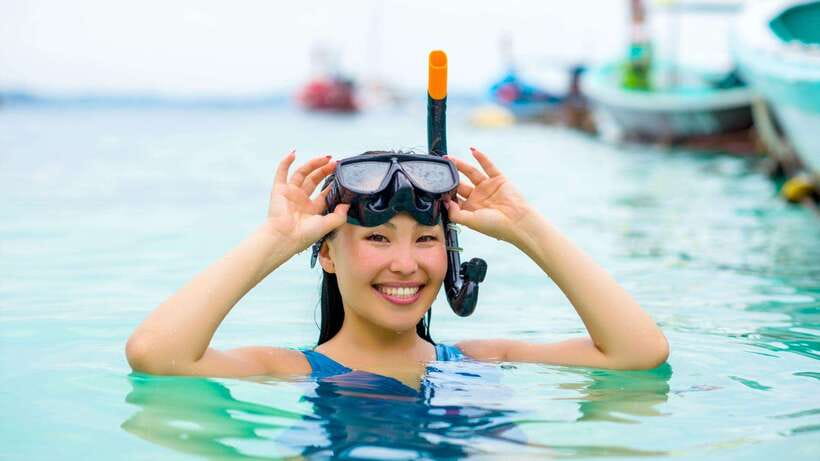 Kota Kinabalu: Snorkeling & Island Hopping Sapi & Manukan - Sapi Island: good water, limited space