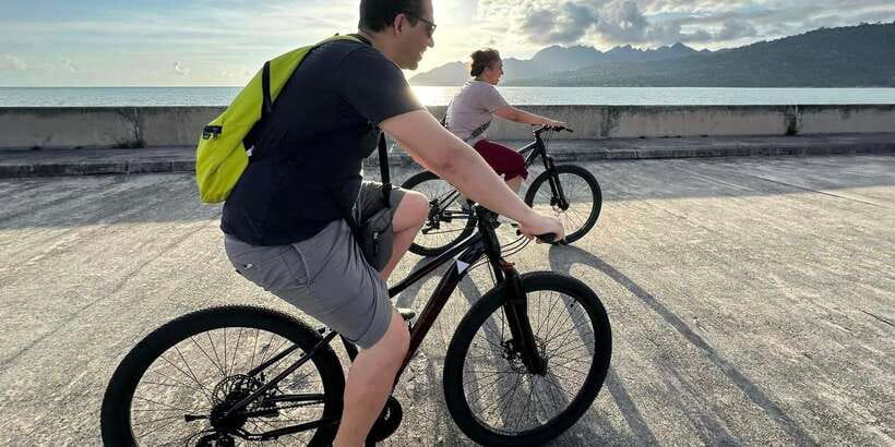 Langkawi Cycling Culture half day Tour - The wave breaker near the airport