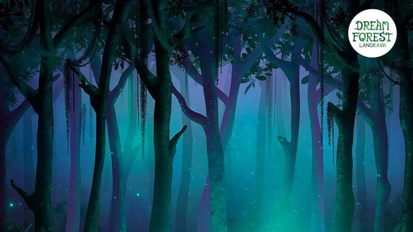 Langkawi: Dream Forest Langkawi Standard Admission Ticket - Entering Dream Forest after dark