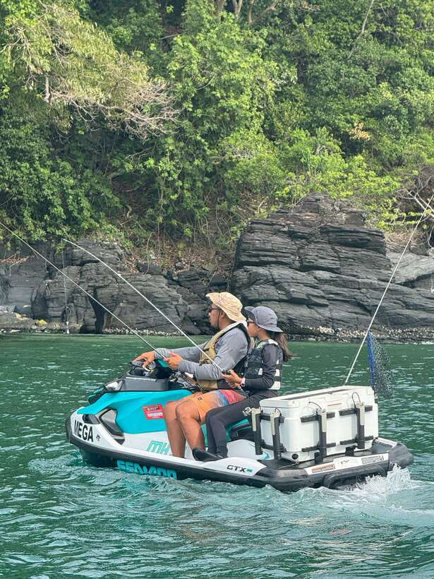 Langkawi: Jet Ski Fishing Tour with Guide - Casting for grouper, snapper, and scad