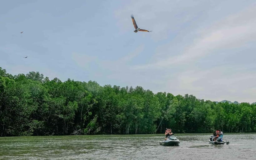 Langkawi: Jet Ski Tour UNESCO Kilim Geopark Free Video - Following the mangrove river into Kilim Geoforest Park