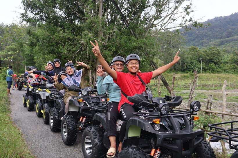 Langkawi Jungle and Waterfall Adventure - The flat village ride builds confidence