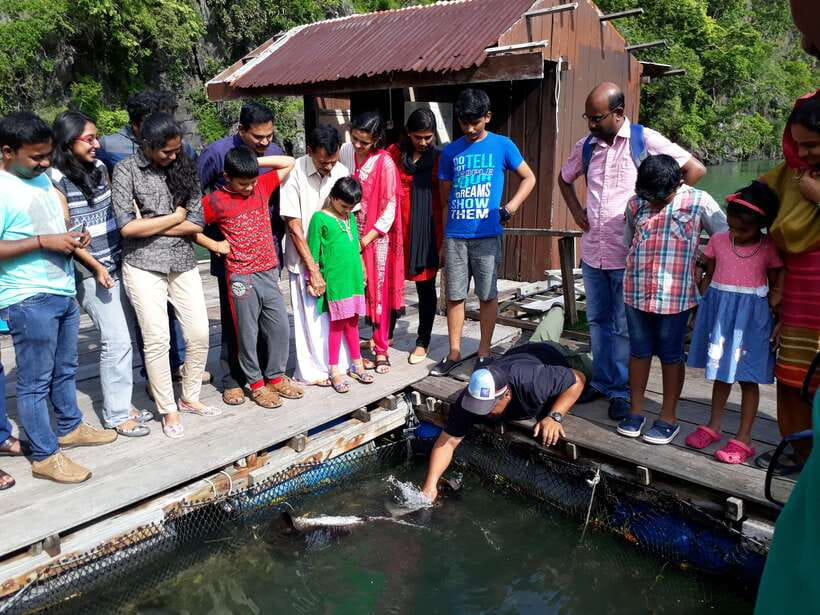 Langkawi: Mangrove Kilim UNESCO Geopark & Cave Tour - The secluded beach and open-water boat ride