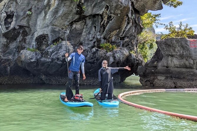 Private Stand Up Paddle Trip in Tanjung Rhu - The swim near a private man-made island