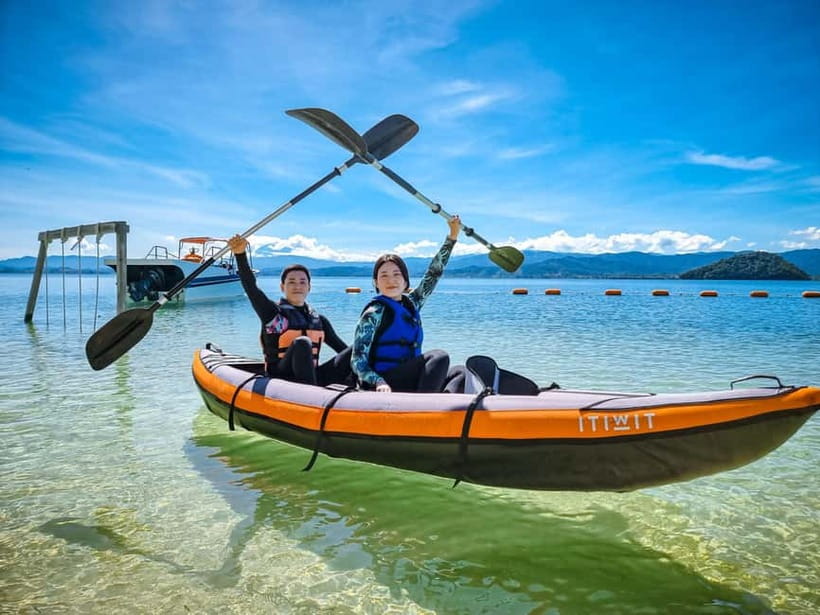 Sabah: Ara Dinawan Island - Snorkeling for 90 minutes: pretty water, mixed coral
